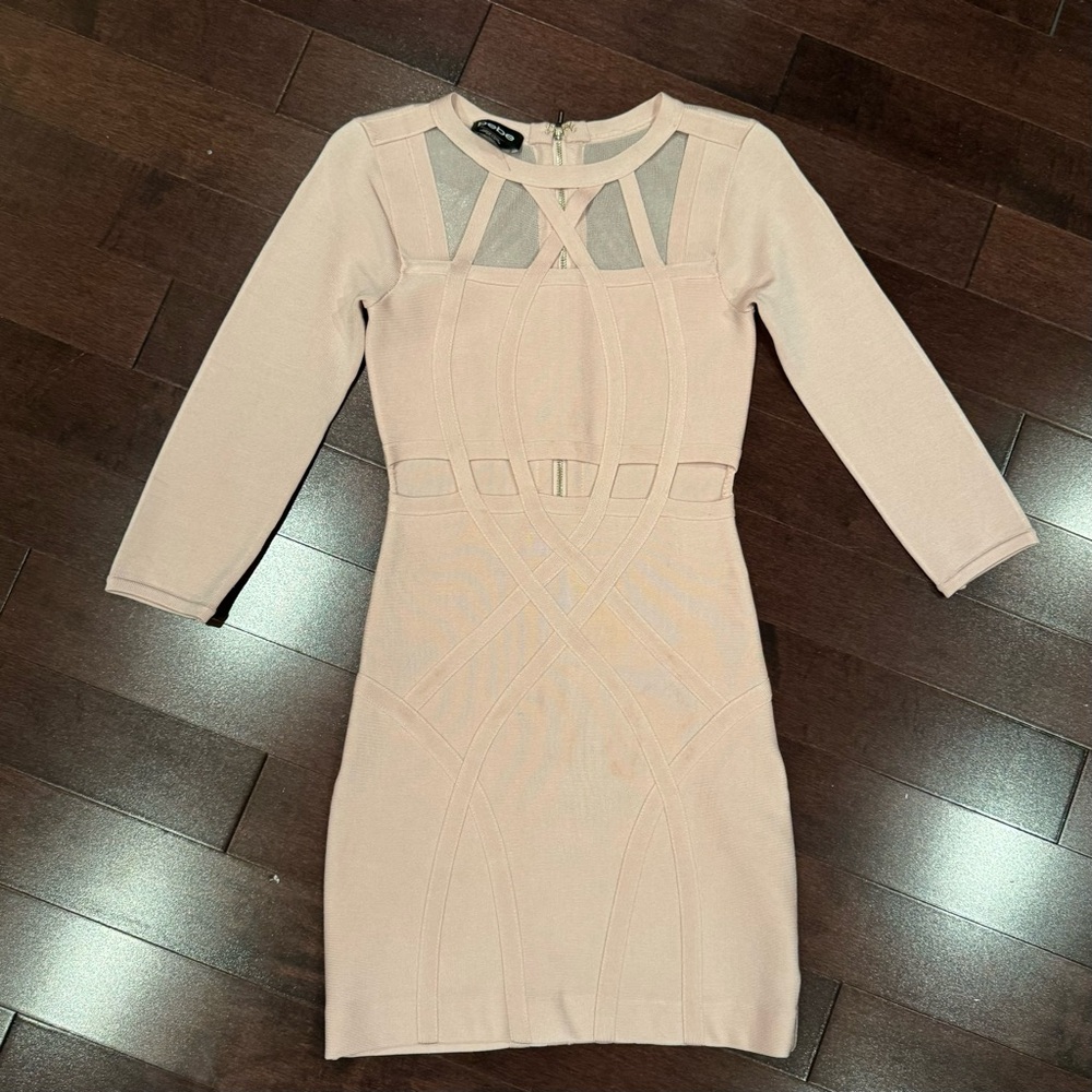 bebe bodycon mini dress